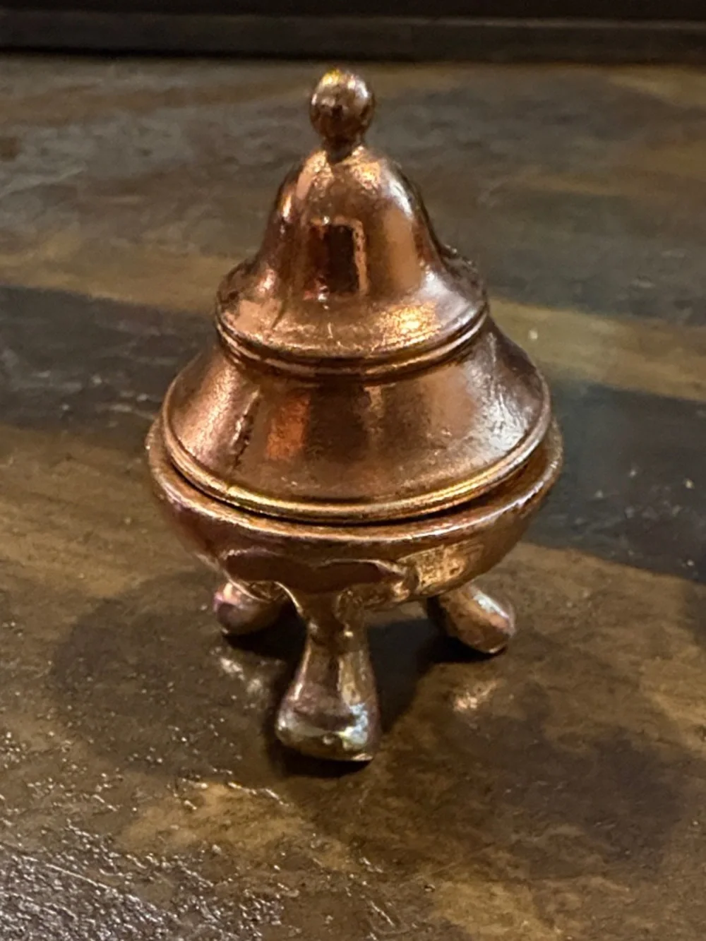 Vintage Brass Miniature Décor Trio - Gold & Copper Tones
